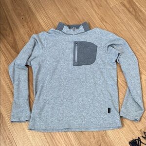 Mountain Hardwear Men’s Cragger Gray Half -Zip Pullover size M